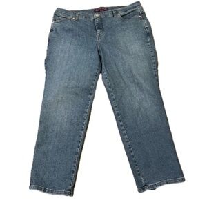 Gloria Vanderbilt Amanda Denim Blue Jeans Cotton Polyester Spandex Women 16WS